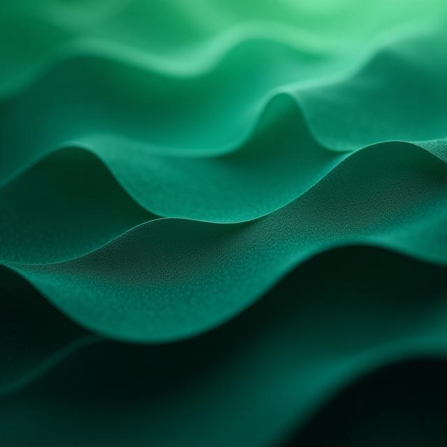 Nærbilde av tapet med skogsinspirert, abstrakt mønster